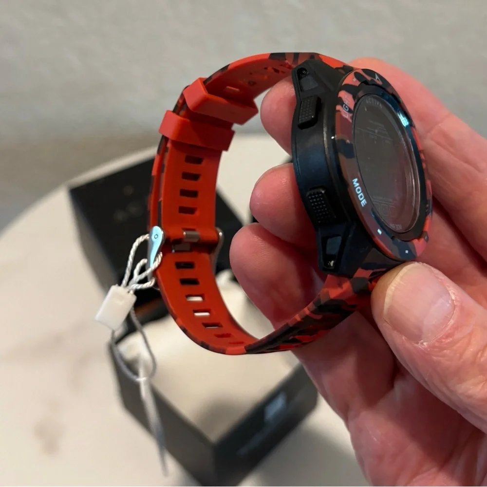 Activa X Terrain Invicta Digital Men's Watch - 45mm, Camouflage, Red